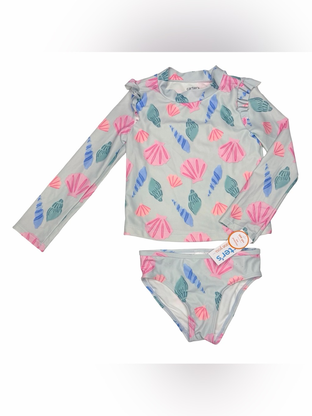 Carter’s Seashell Rashguard And Bikini‎ Bottoms Swimsuit